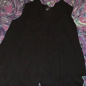 Torrid button up tunic blouse